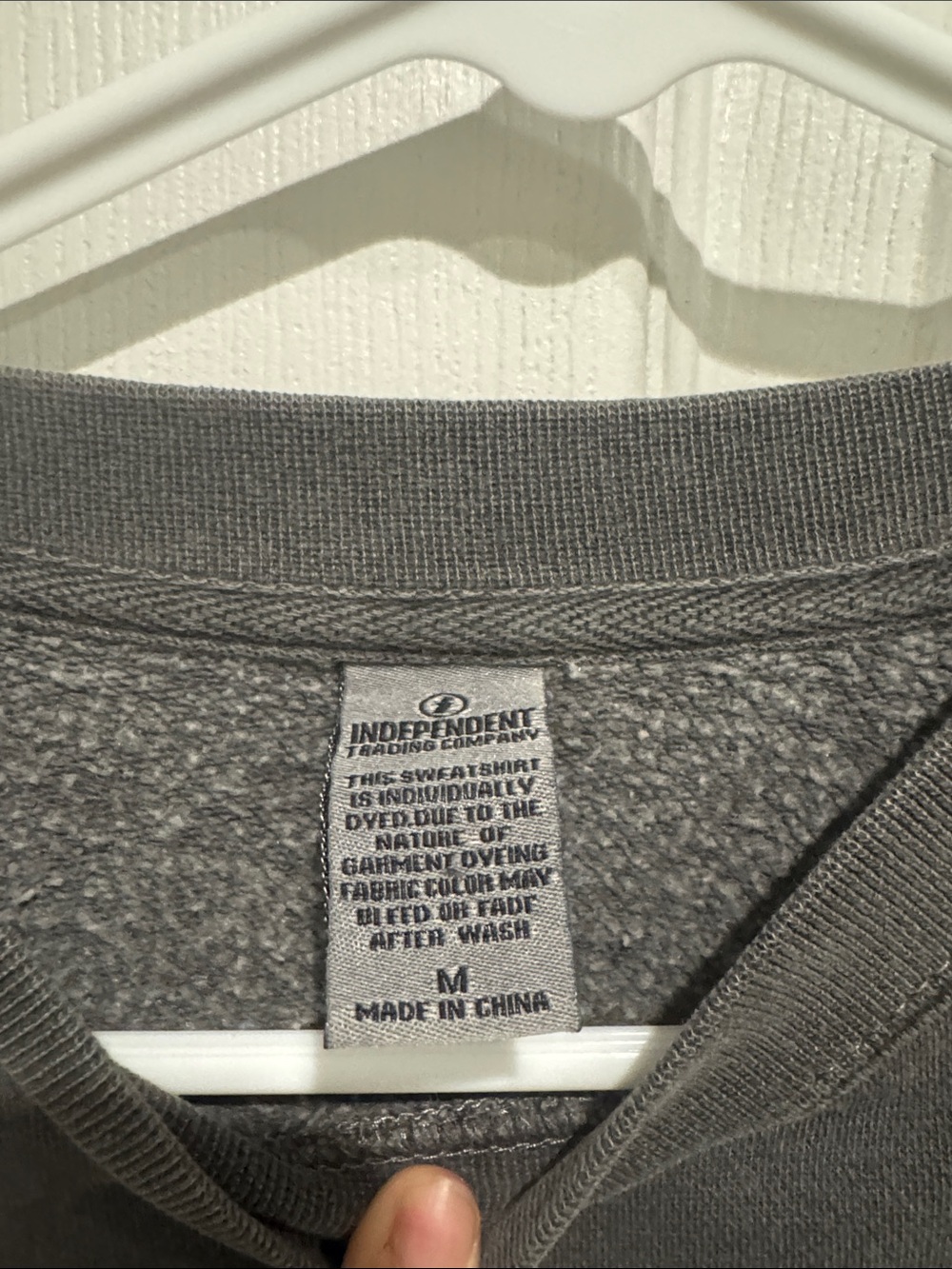 Grey 'North End' Graphic Sweatshirt with Blue Lettering - Picture 2 of 4